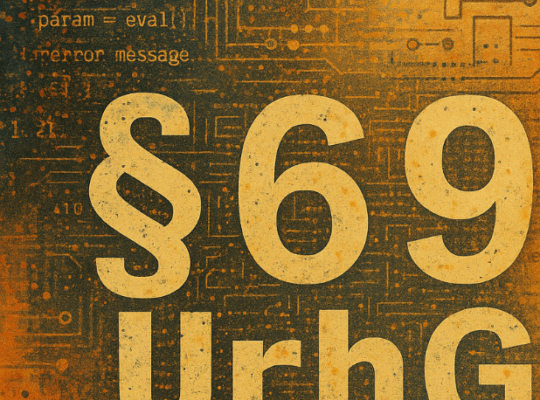 Abstrakte Darstellung § 69 UrhG